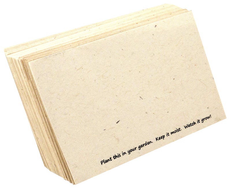 Of The Earth Handmade Seeded Plantable Recycled Note Paper 100 Sheets Each 6 x 4 Inches (2-Pack) - Image 2